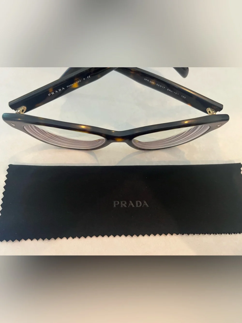 Prada Women’s Tortoiseshell Optical Glasses - Black/Brown